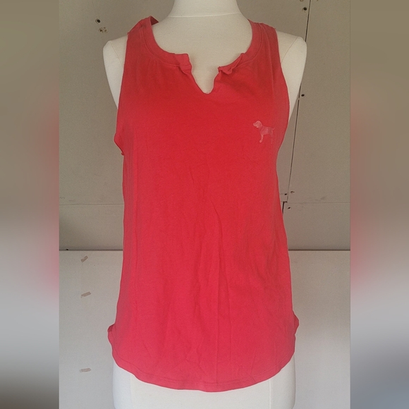 PINK Tank Top | Victoria Secret XS | Muscle Athletic Tee | 100% cotton - Picture 2 of 7